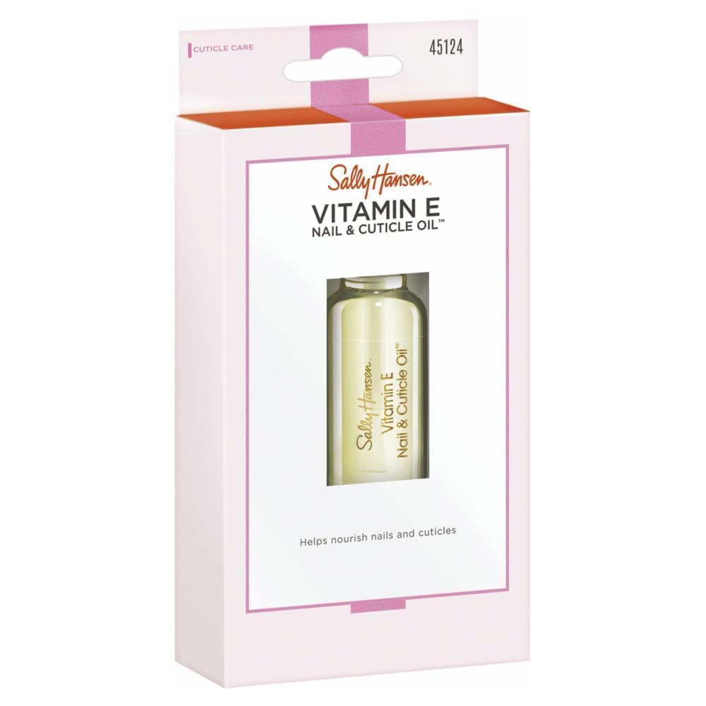 Sally Hansen Nail Treatment Vitamin E Nail & Cuticle Oil™ | Enriched with Natural Essential Oils & Vitamin E | Deeply Nourishes & Conditions Dry Nails & Cuticles
