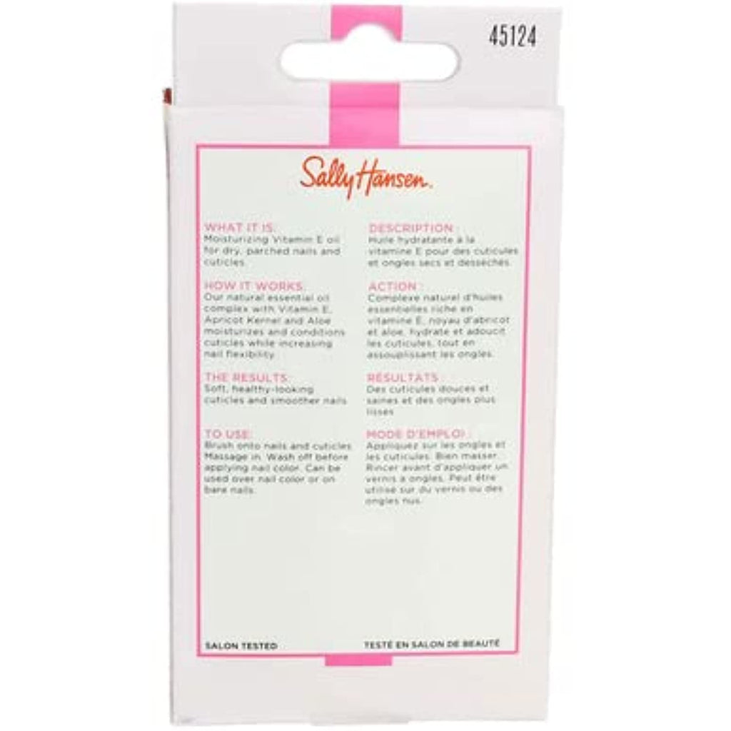 Sally Hansen Nail Treatment Vitamin E Nail & Cuticle Oil™ | Enriched with Natural Essential Oils & Vitamin E | Deeply Nourishes & Conditions Dry Nails & Cuticles