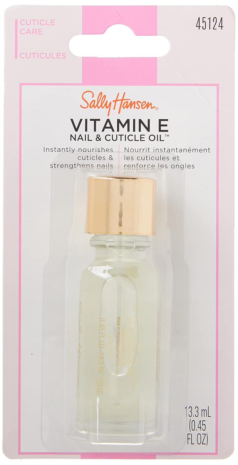 Sally Hansen Nail Treatment Vitamin E Nail & Cuticle Oil™ | Enriched with Natural Essential Oils & Vitamin E | Deeply Nourishes & Conditions Dry Nails & Cuticles