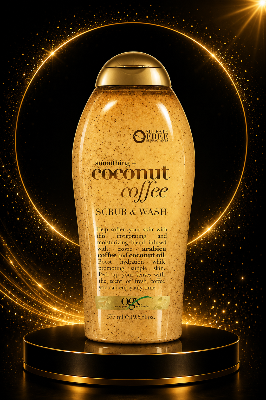 Hydrating Coconut Coffee Body Polish – Exfoliating Body Wash for Dry, Rough & Dull Skin