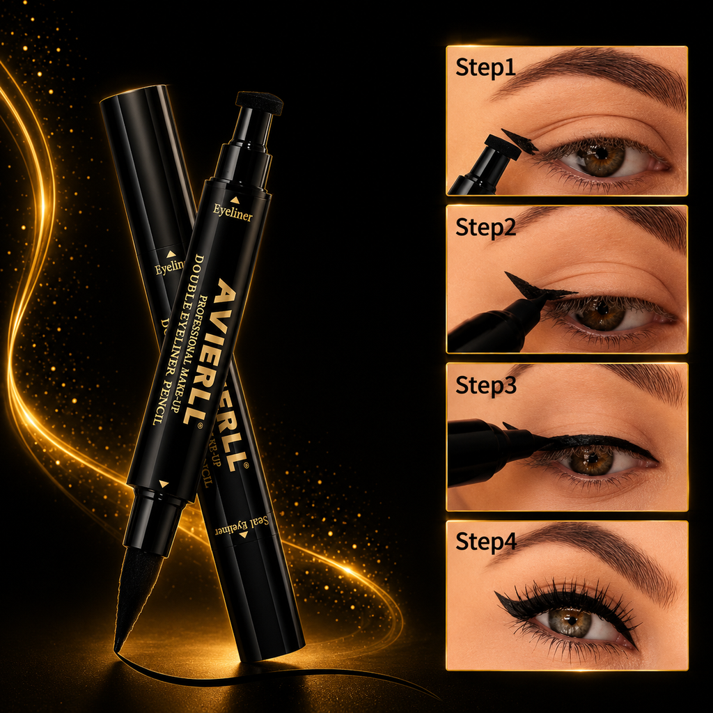 Waterproof Black Liquid Eyeliner Pen – Long Lasting Smudge Proof Precision Eye Makeup