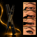 Waterproof Black Liquid Eyeliner Pen – Long Lasting Smudge Proof Precision Eye Makeup
