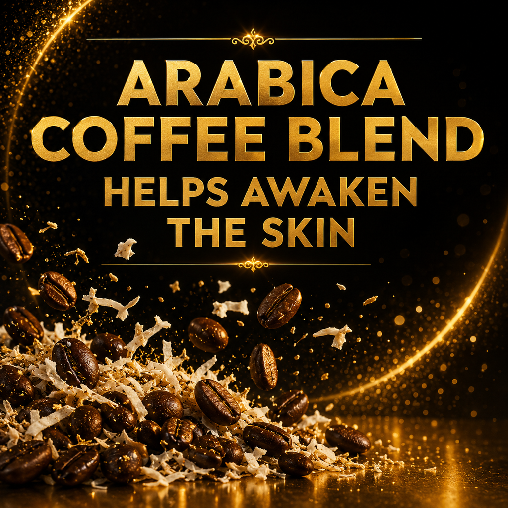 Hydrating Coconut Coffee Body Polish – Exfoliating Body Wash for Dry, Rough & Dull Skin