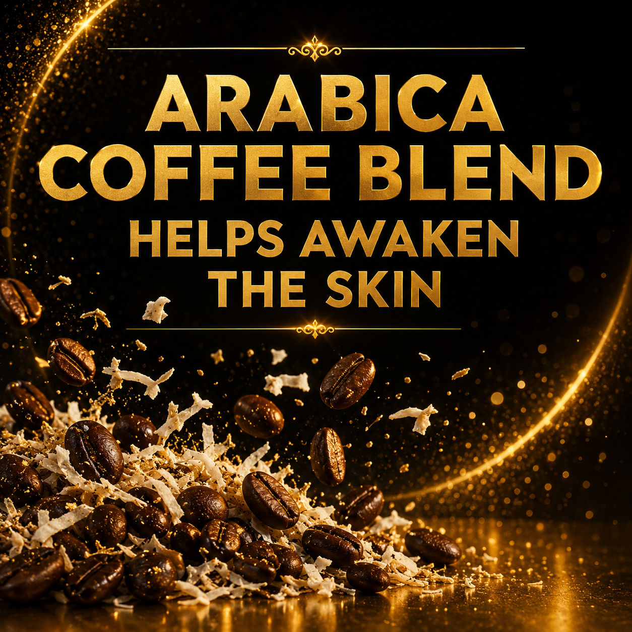 Hydrating Coconut Coffee Body Polish – Exfoliating Body Wash for Dry, Rough & Dull Skin