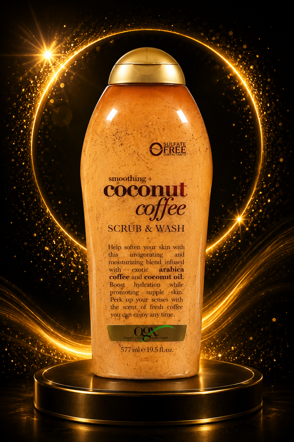 Hydrating Coconut Coffee Body Polish – Exfoliating Body Wash for Dry, Rough & Dull Skin