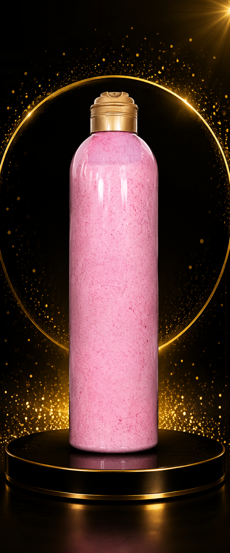 Rose Water & Pink Sea Salt Exfoliating Body Scrub – Gentle Skin Smoothing & Hydrating Body Polish for Soft, Glowing Skin | 19.5 oz