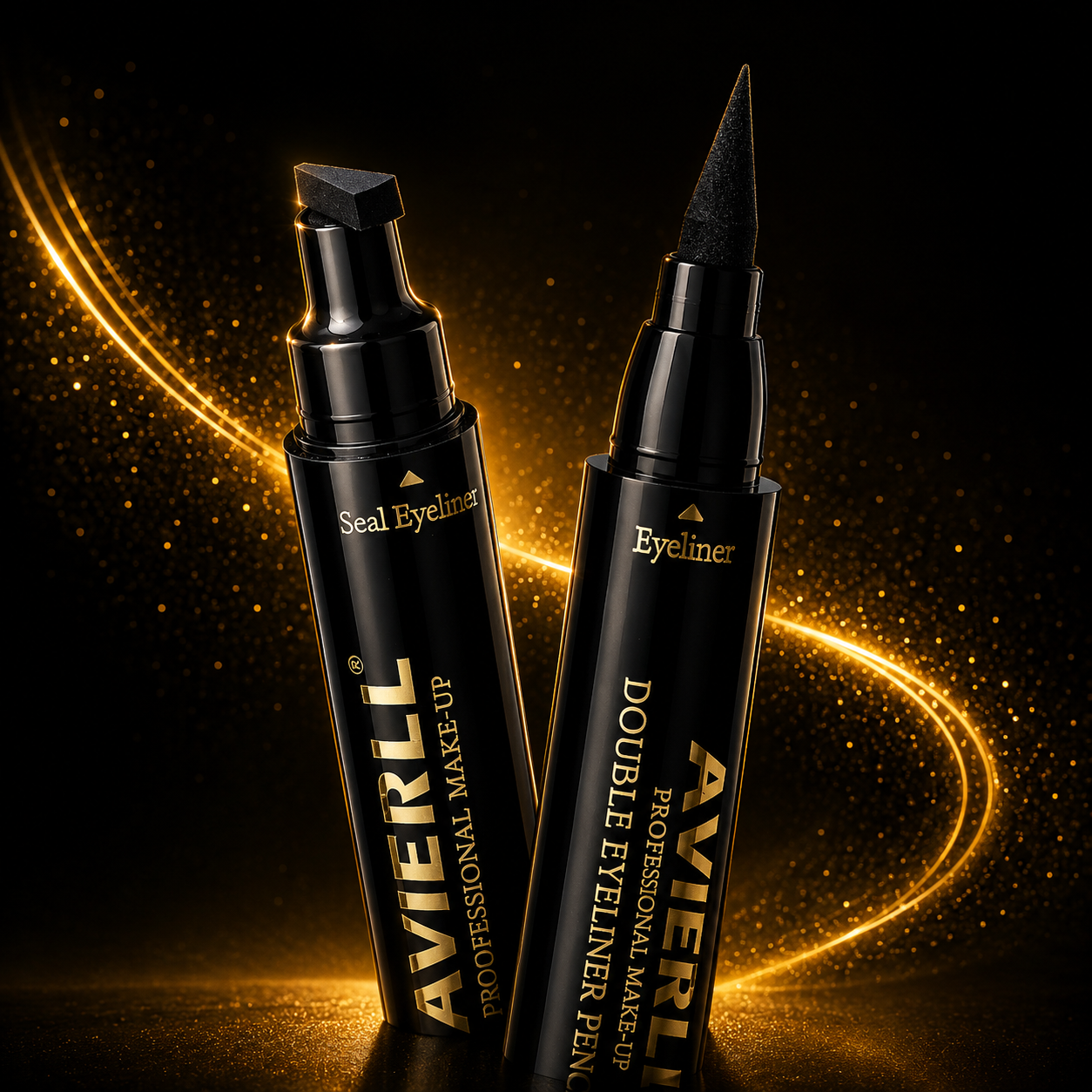 Waterproof Black Liquid Eyeliner Pen – Long Lasting Smudge Proof Precision Eye Makeup