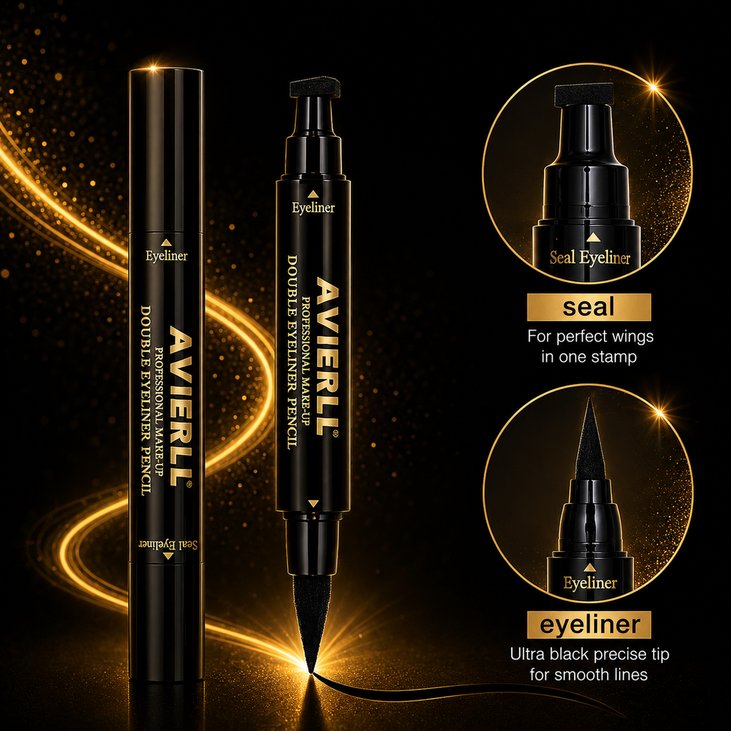 Waterproof Black Liquid Eyeliner Pen – Long Lasting Smudge Proof Precision Eye Makeup