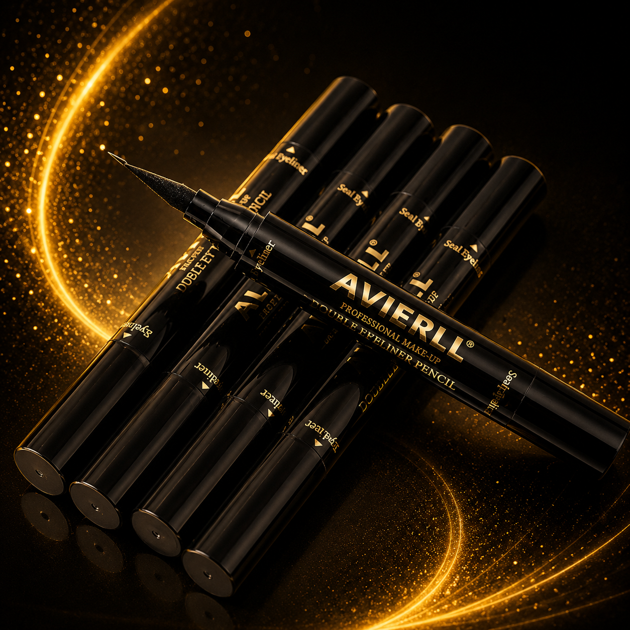 Waterproof Black Liquid Eyeliner Pen – Long Lasting Smudge Proof Precision Eye Makeup