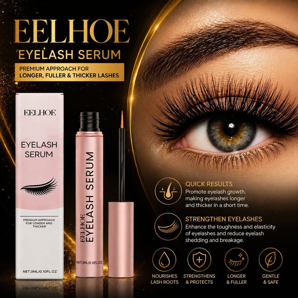Premium Eyelash Growth Serum 3ml – Lash Enhancer for Longer, Fuller & Thicker Eyelashes
