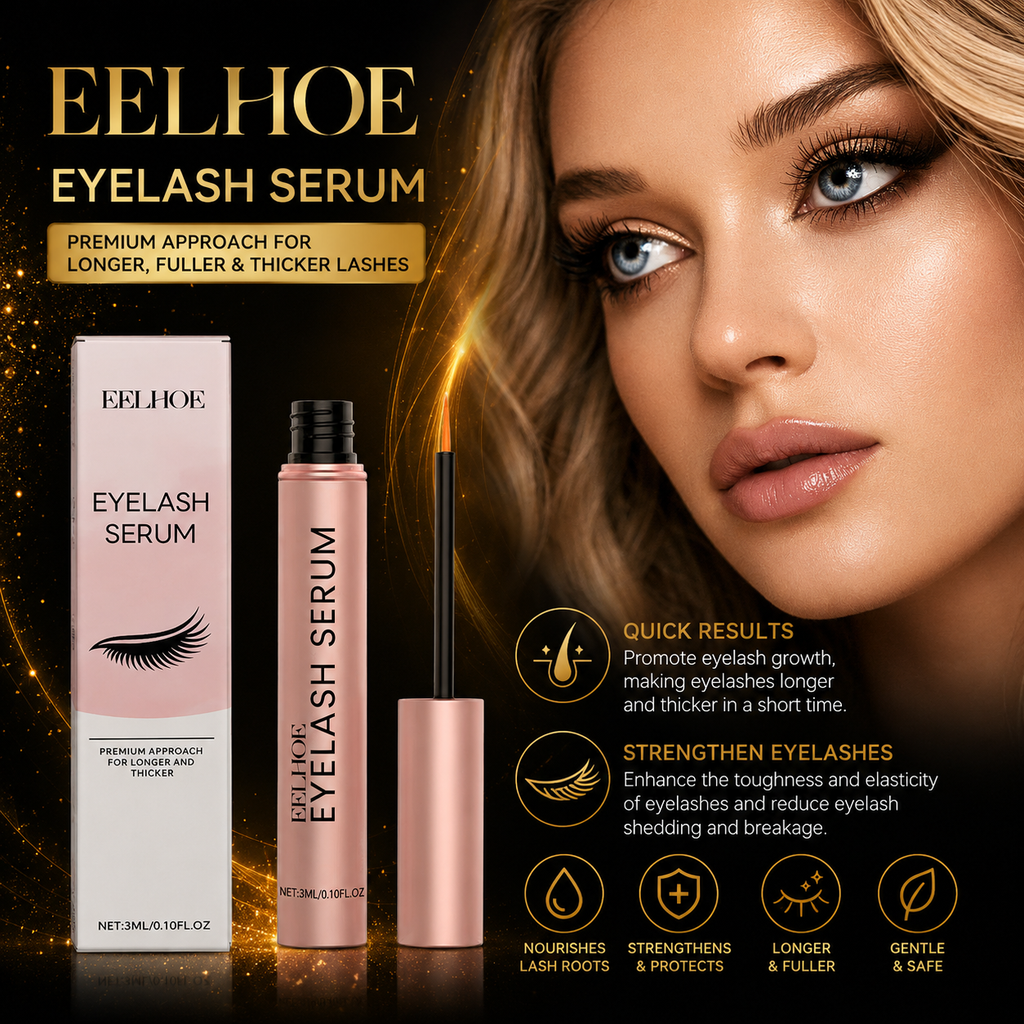 Premium Eyelash Growth Serum 3ml – Lash Enhancer for Longer, Fuller & Thicker Eyelashes