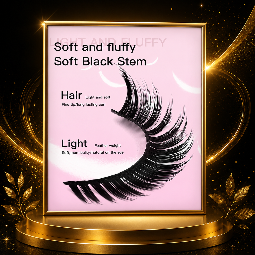 Luxury Cat Eye Wispy False Eyelashes – 15 Pairs Fluffy 3D Faux Mink Lashes