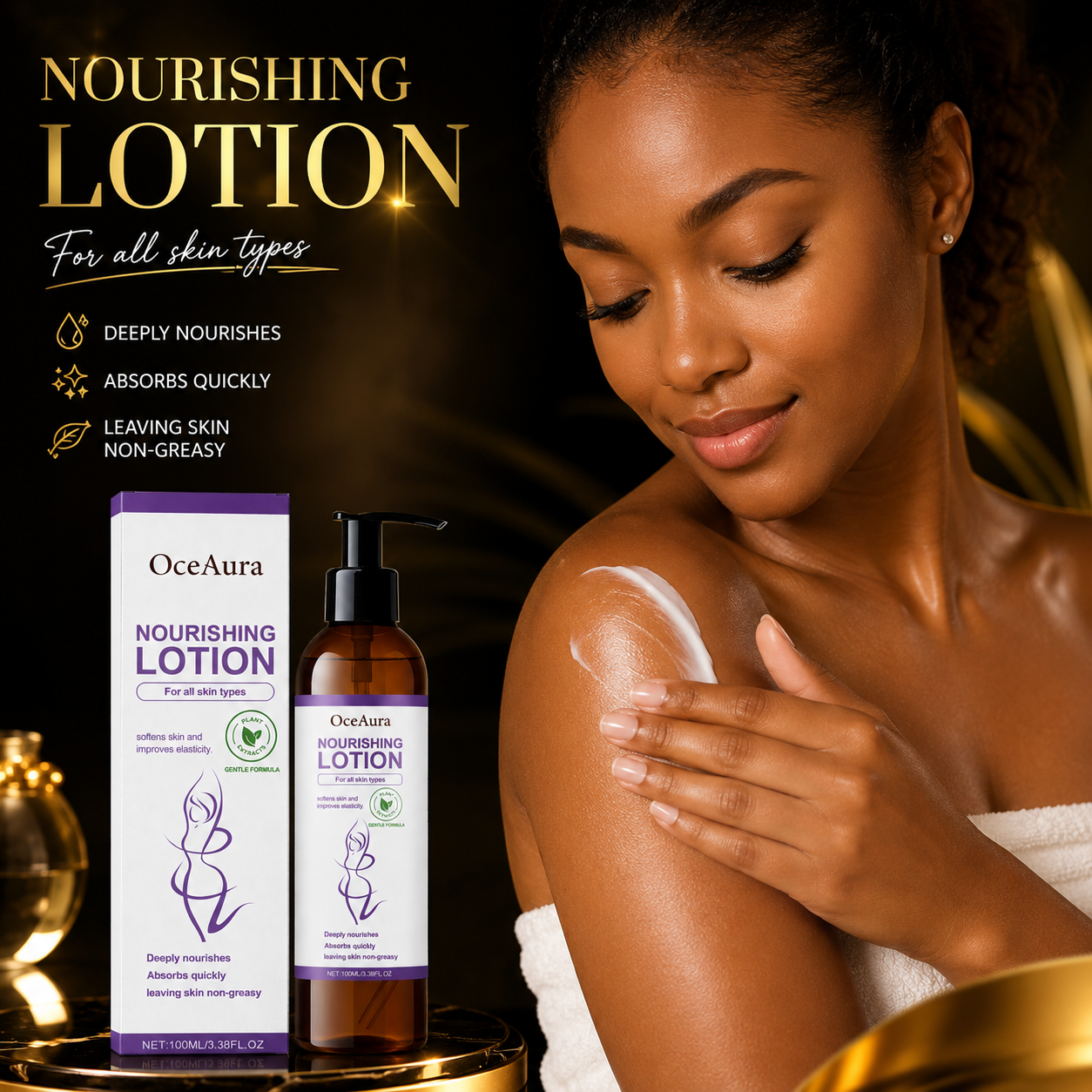 Vanilla Lavender Body Lotion for Dry Skin – Hydrating, Smoothing & Nourishing Moisturizer