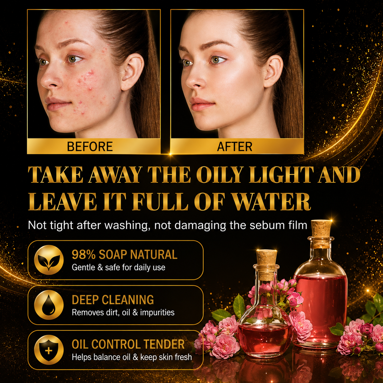 Turmeric Glow Facial Cleanser – Deep Pore Cleansing & Skin Brightening Wash