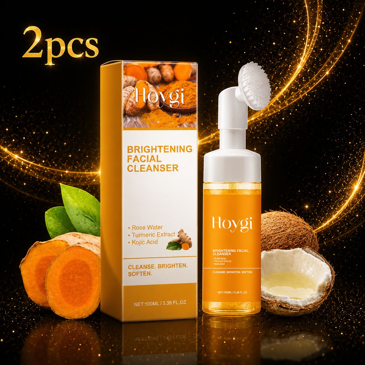 Turmeric Glow Facial Cleanser – Deep Pore Cleansing & Skin Brightening Wash