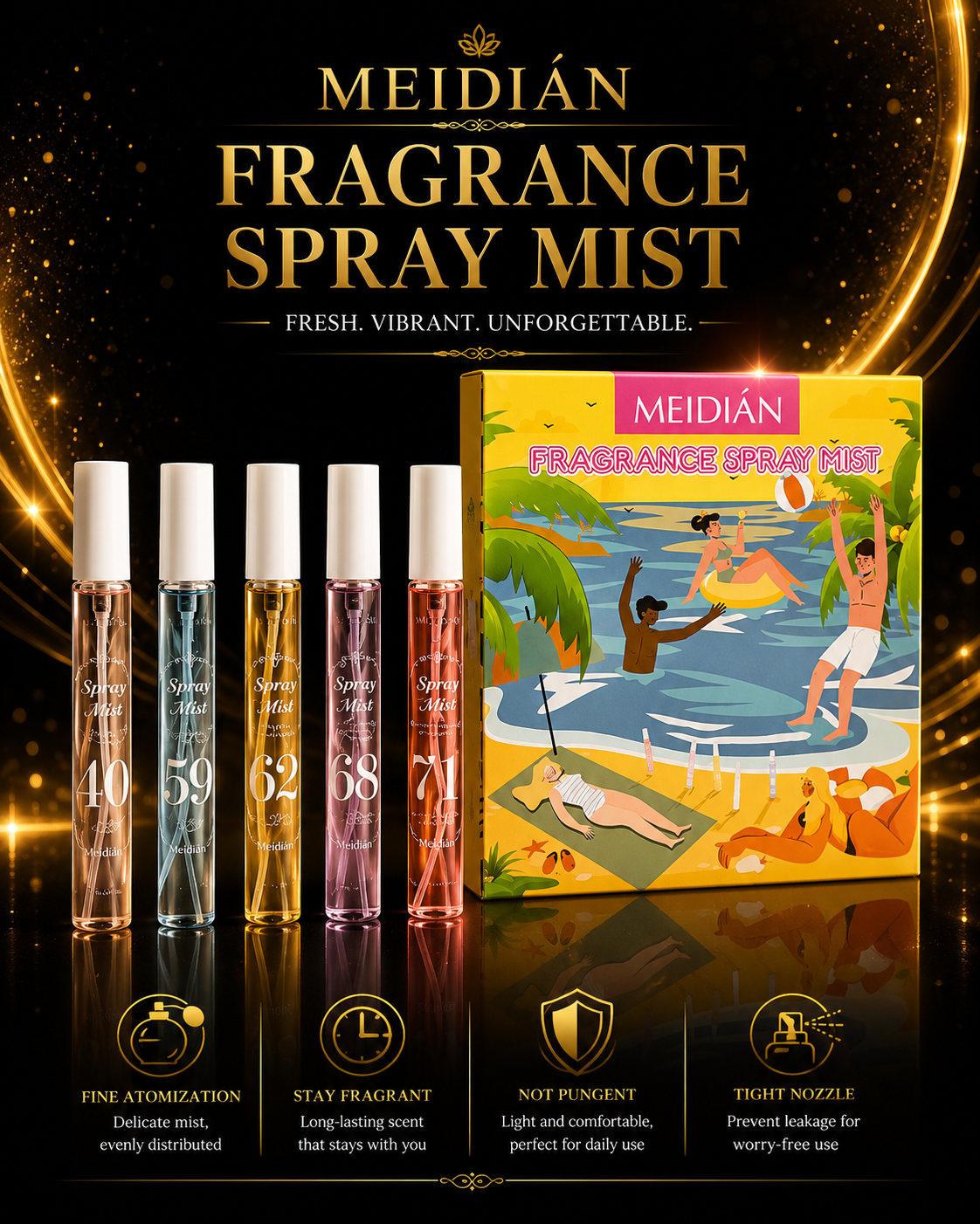 Body & Hair Fragrance Spray – Beach Inspired Perfume Mist